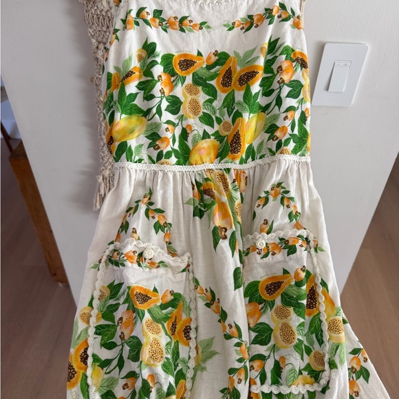 Farm Rio Linen Papaya salad dress - Picture 7 of 9